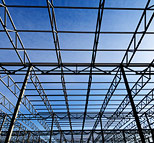 Metal building roof structure